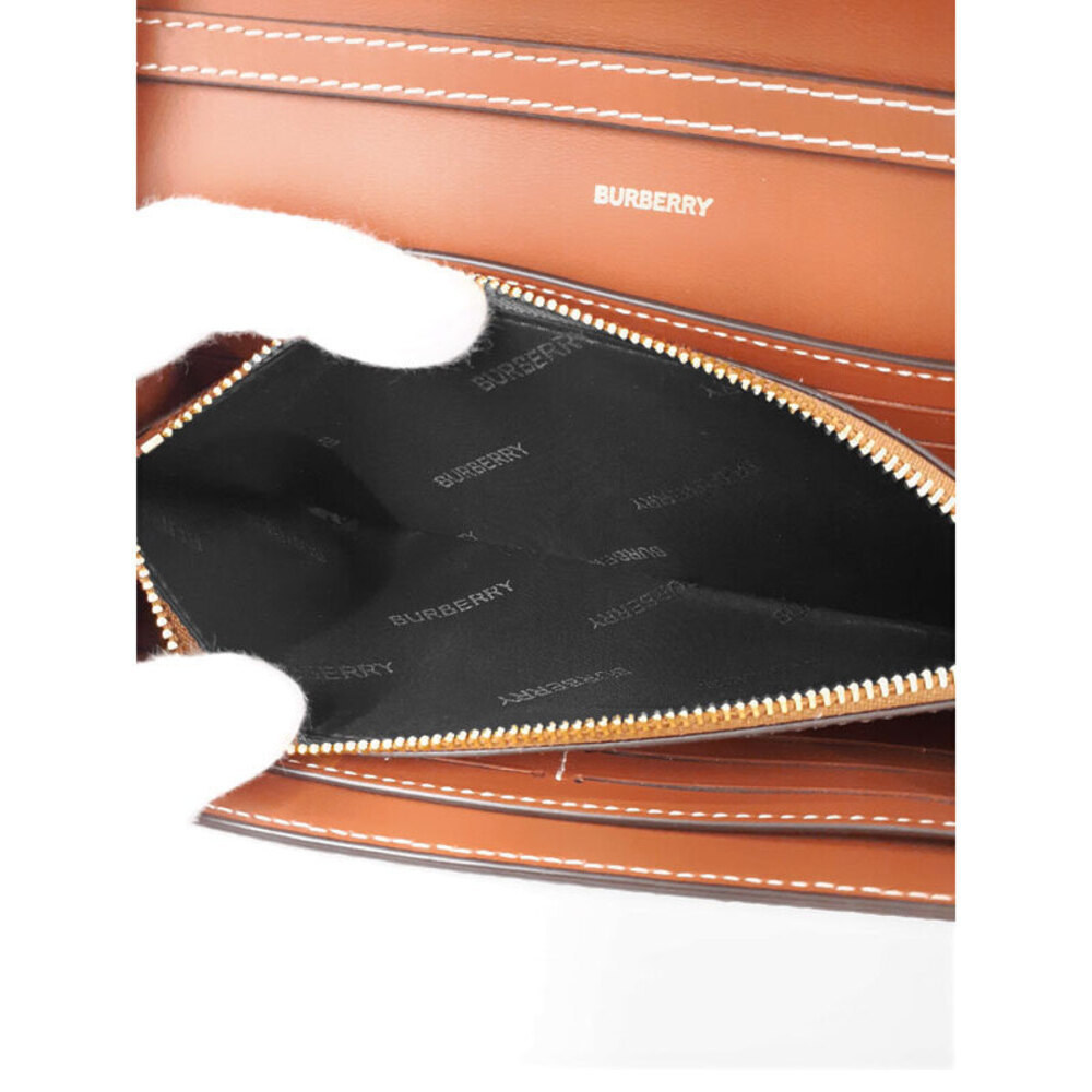 Burberry Check Pattern Chain Wallet - Picture 4 of 5